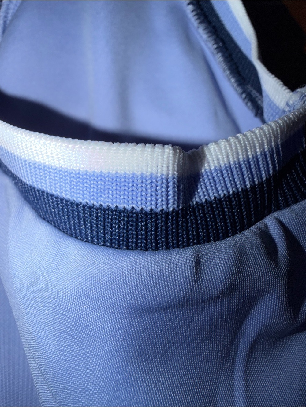 WBQ Light Blue Athletic Tennis Dress with Navy & White Trim - Picture 6 of 8